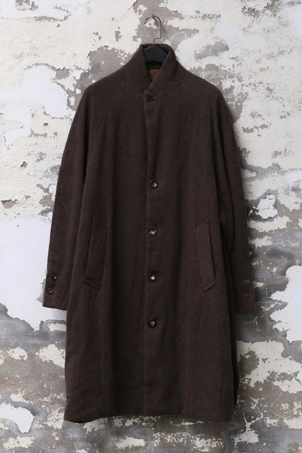 GEOFFREY B. SMALL Hand-dyed high-end exaggerated large volume design peak collar coat GBS-EV8C02-SRZ Hand-dyed brown